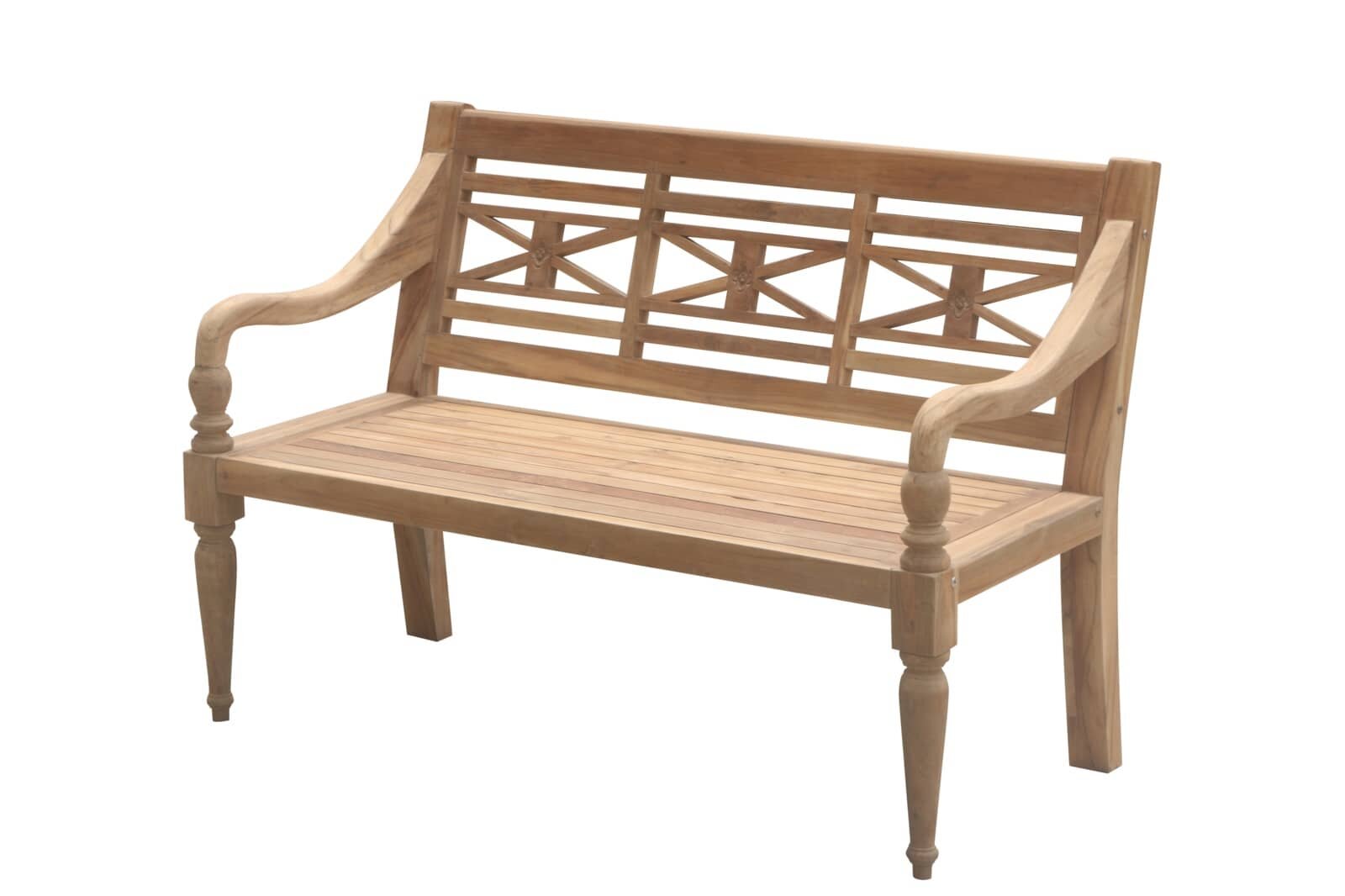 Teak Stationsbank | 120 breed | Gerecycled Teak - SAP-SB020-R