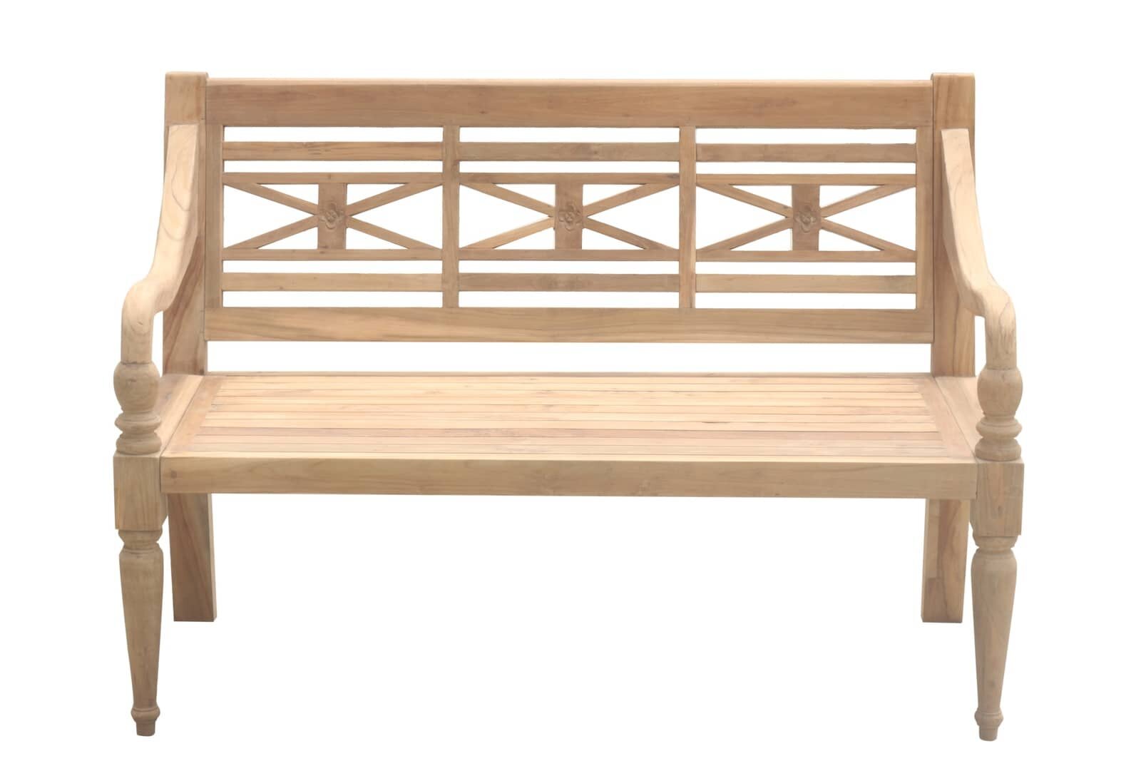 Teak Stationsbank | 120 breed | Gerecycled Teak - SAP-SB020-R