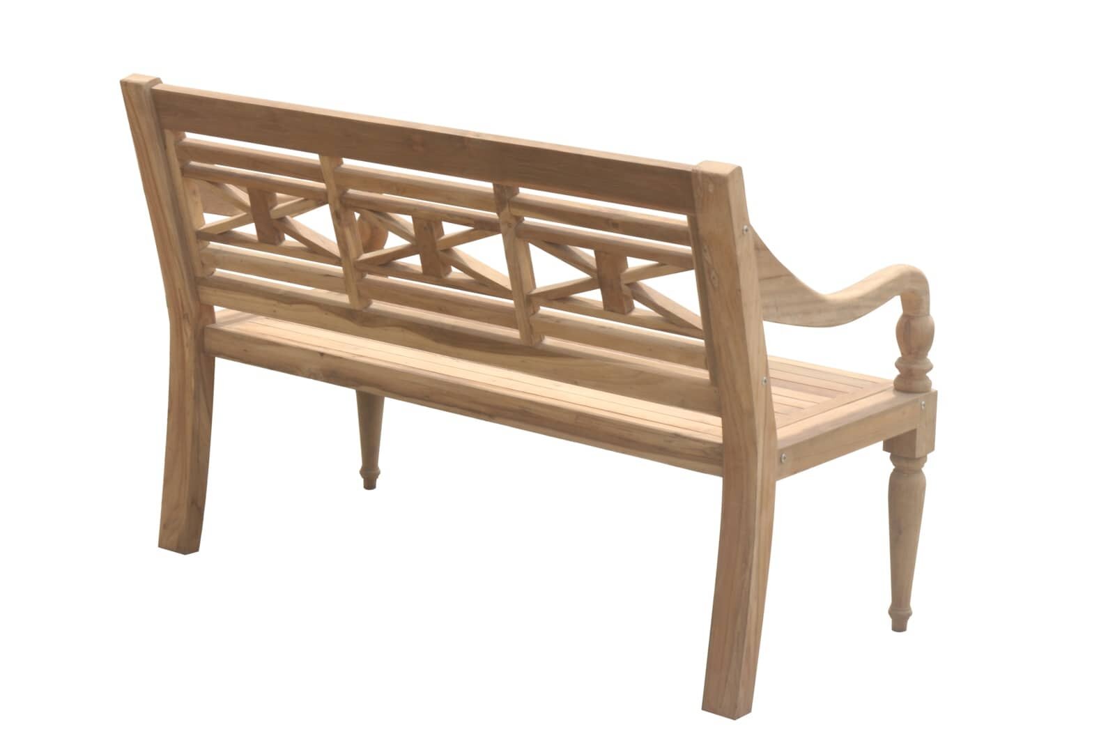 Teak Stationsbank | 120 breed | Gerecycled Teak - SAP-SB020-R