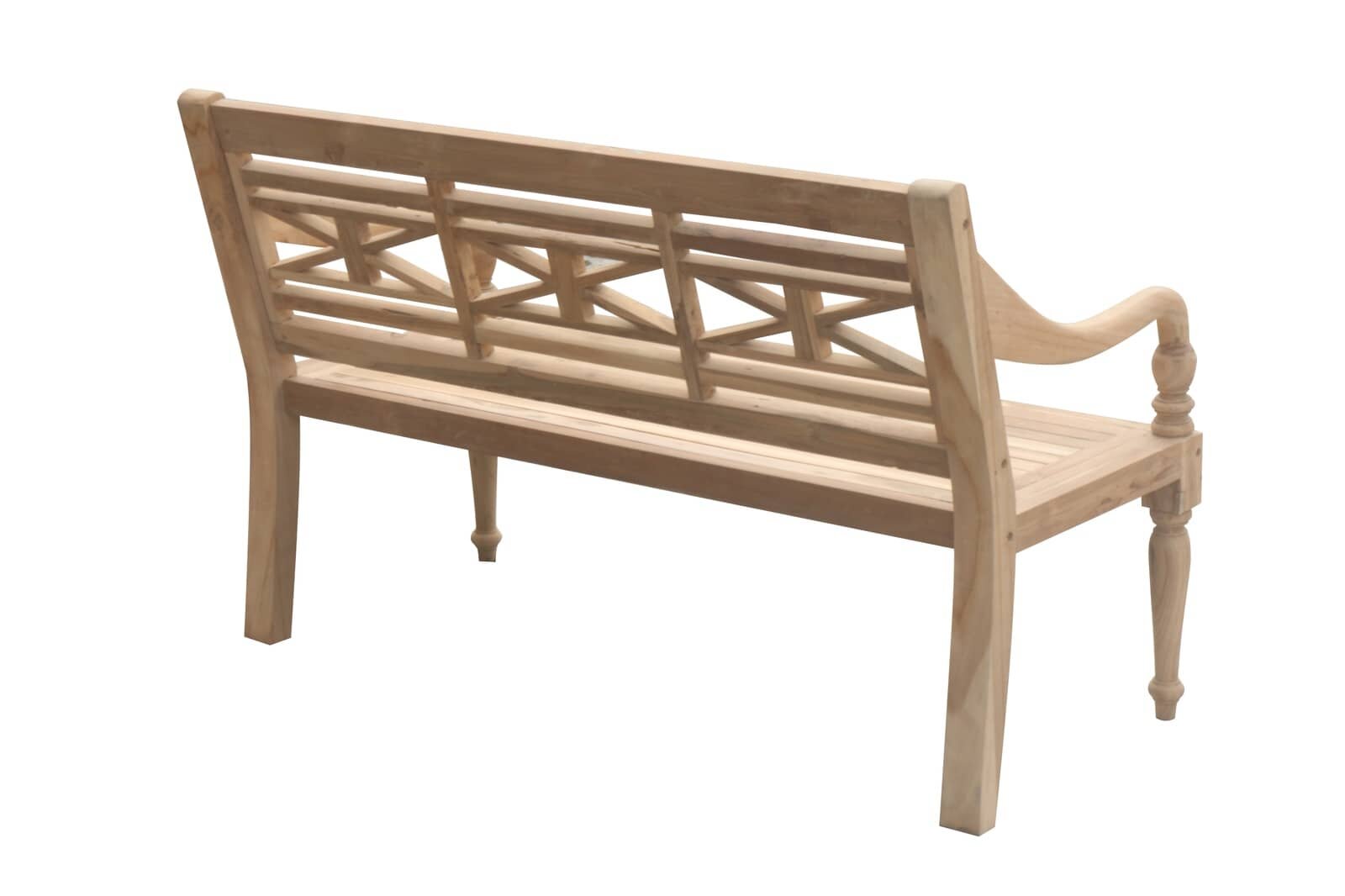Teak Stationsbank | 130 breed | Gerecycled Teak - SAP-SB021-R
