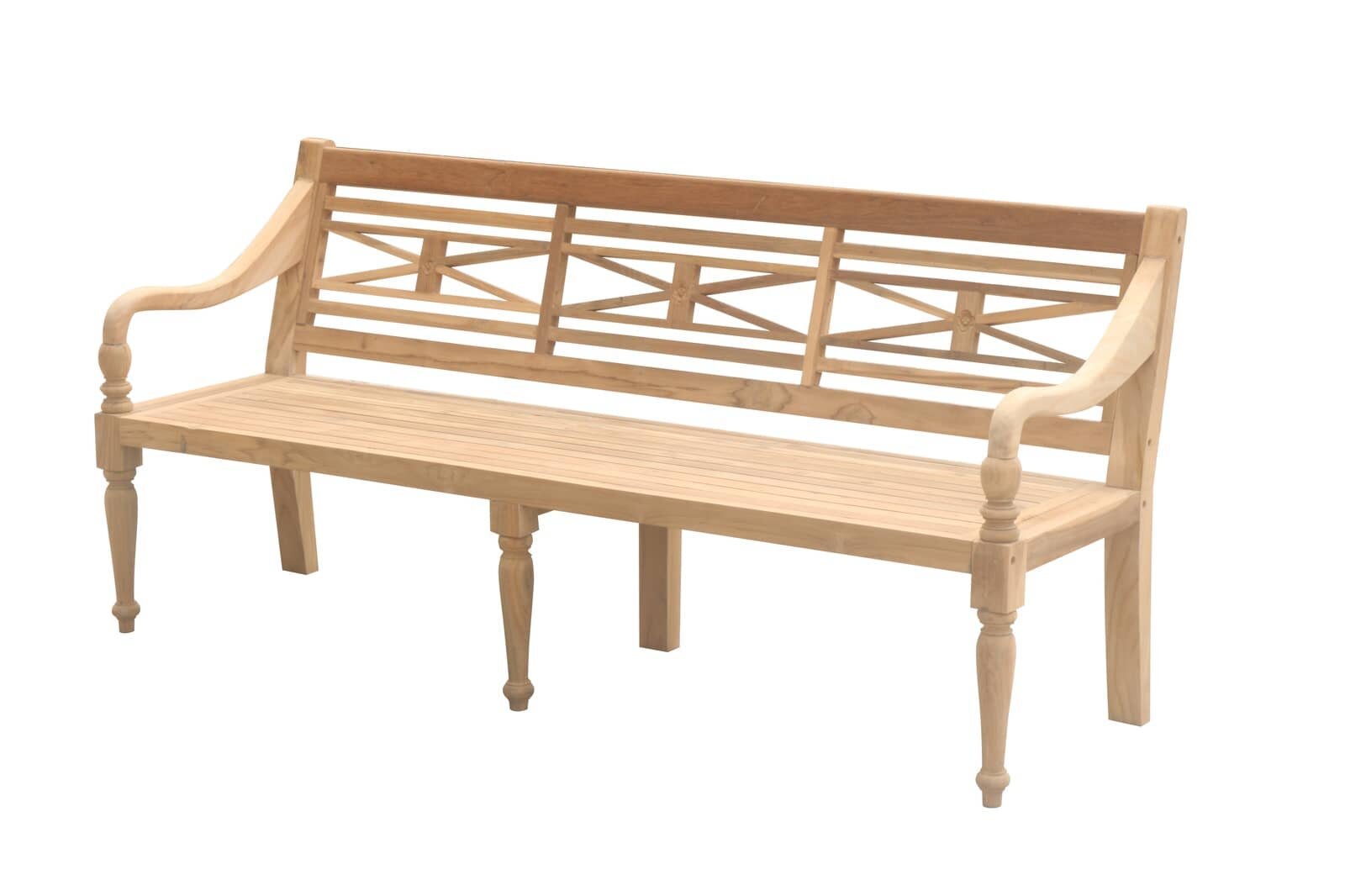 Teak Stationsbank | 180 breed | Gerecycled Teak - SAP-SB023-R