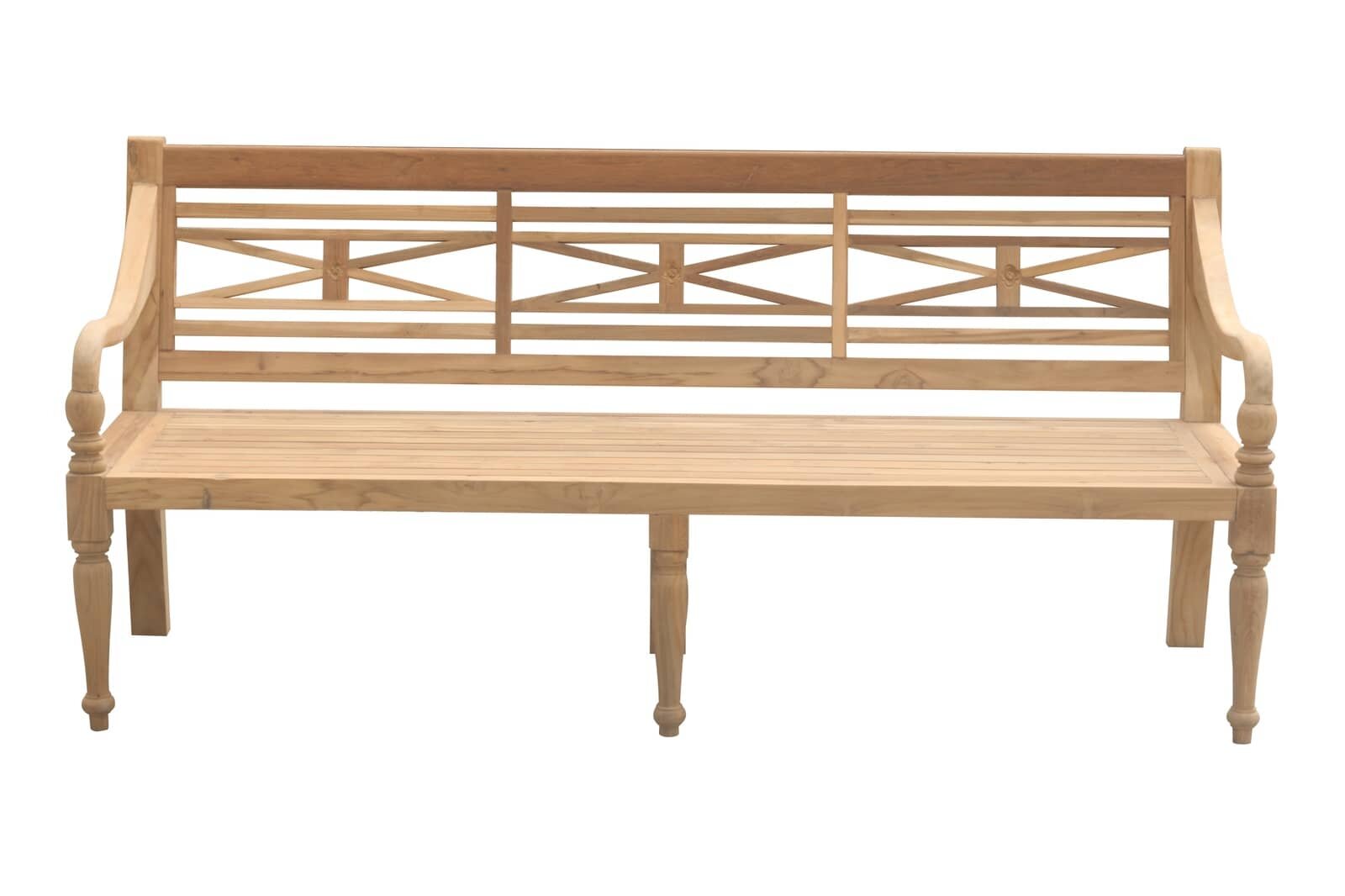 Teak Stationsbank | 180 breed | Gerecycled Teak - SAP-SB023-R