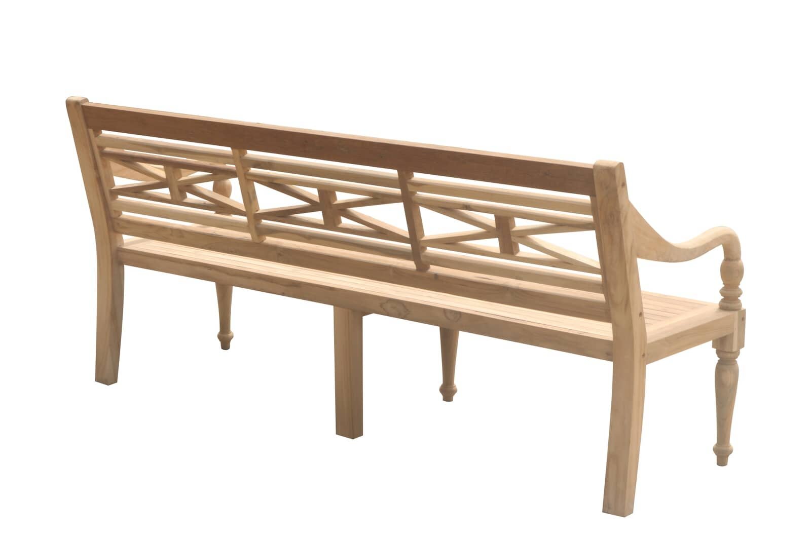 Teak Stationsbank | 180 breed | Gerecycled Teak - SAP-SB023-R
