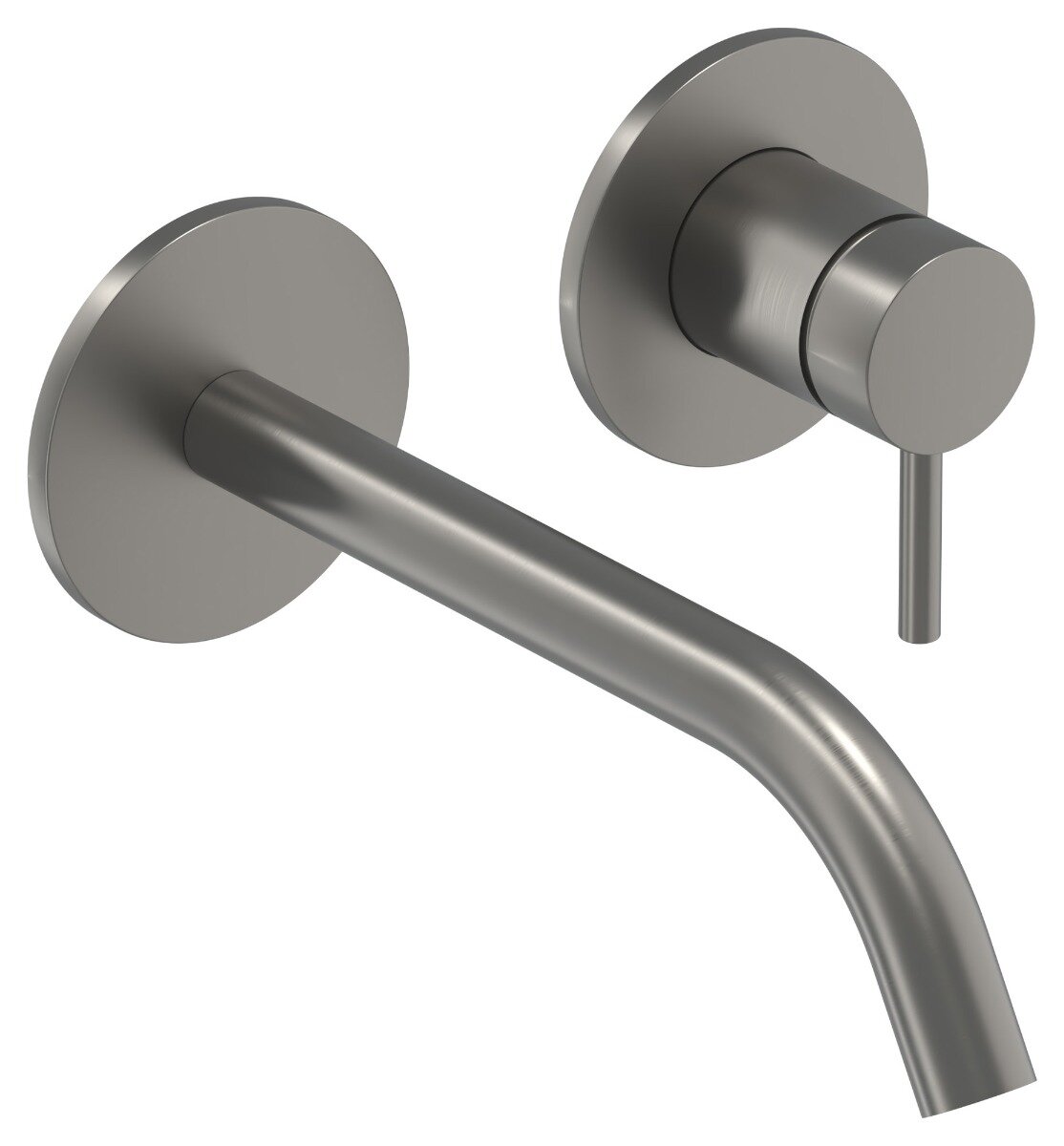 IVY kraan | BOND Afbouwdeel Inbouw Wastafelmengkraan - Geborsteld Metal Black PVD