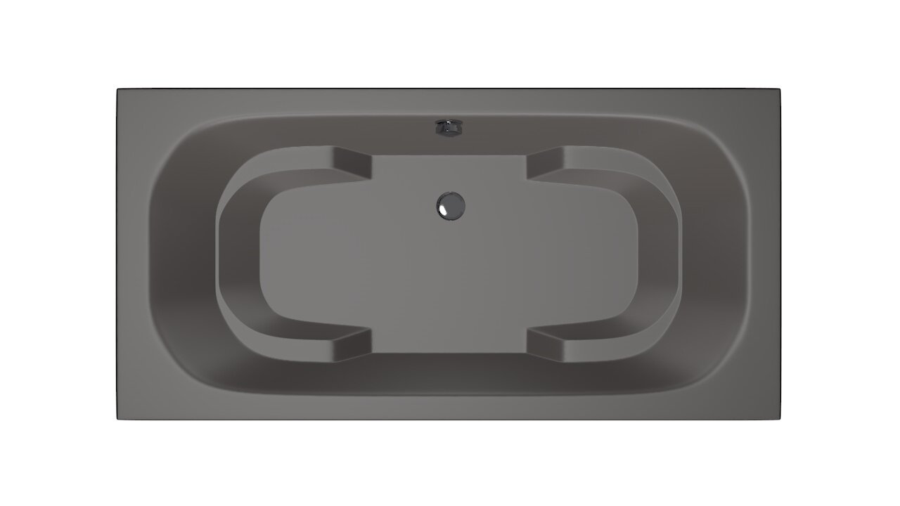 Xenz Tanga bad 180x90cm Antraciet
