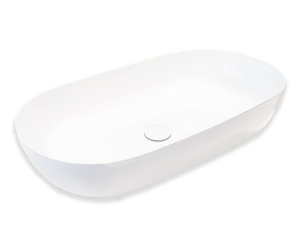 Blinq Couleur opzetwastafel 75x38x15cm - Wit mat