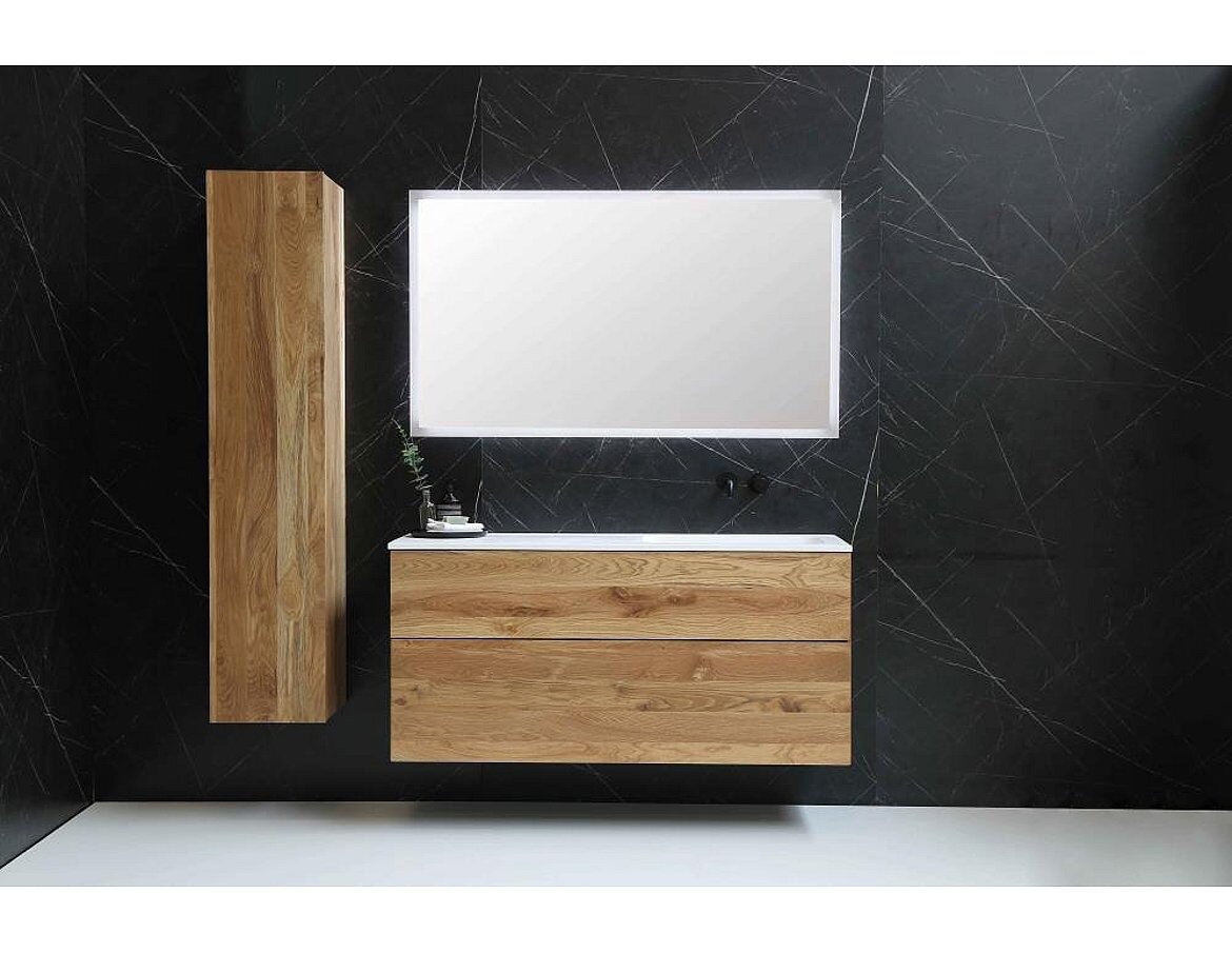 FAKTOR Wastafel in polystone | 120 x 45 x 1,5 wasbak rechts