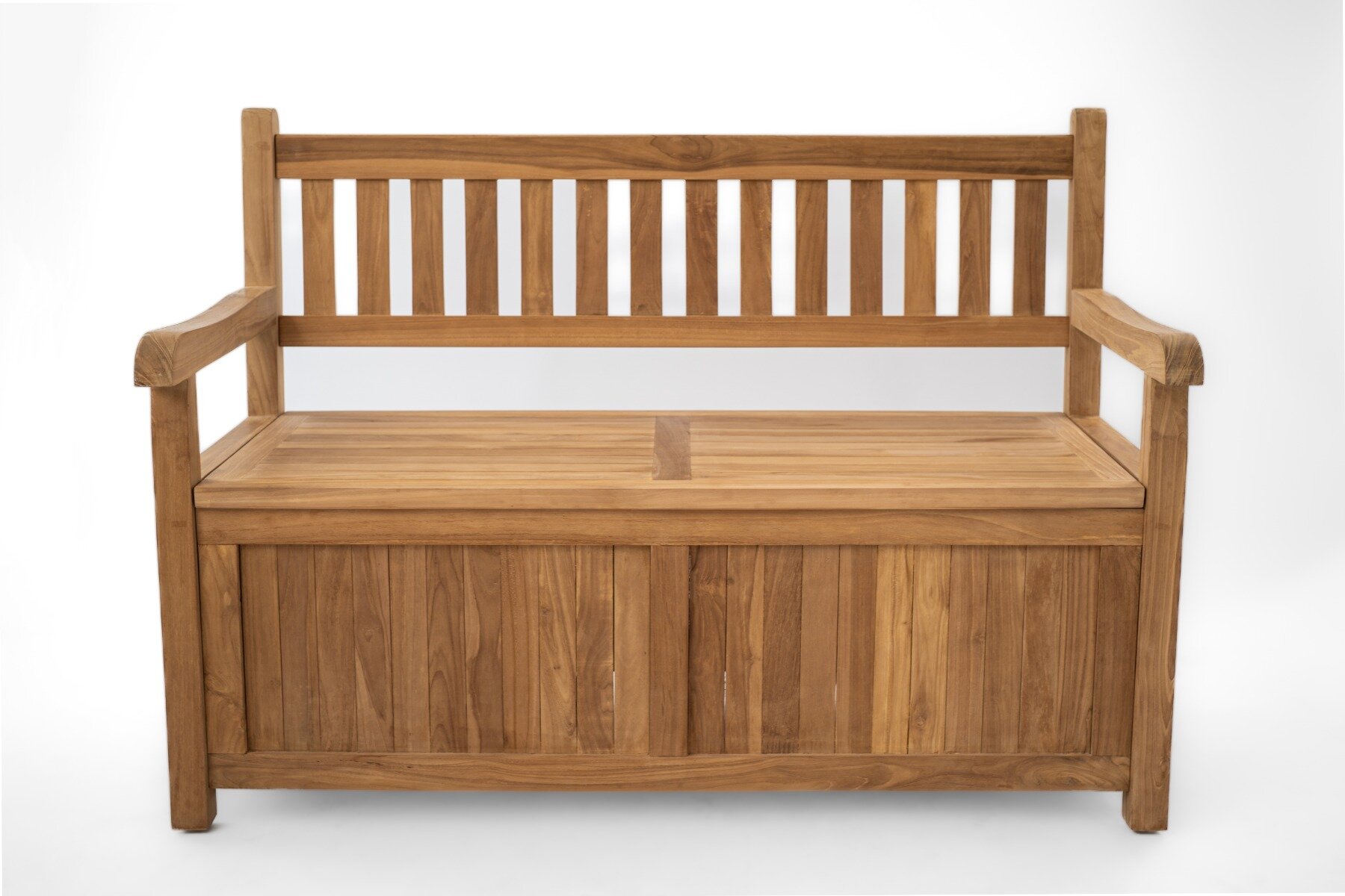 Teakhouten Kussenbank Opbergbank 130 cm breed