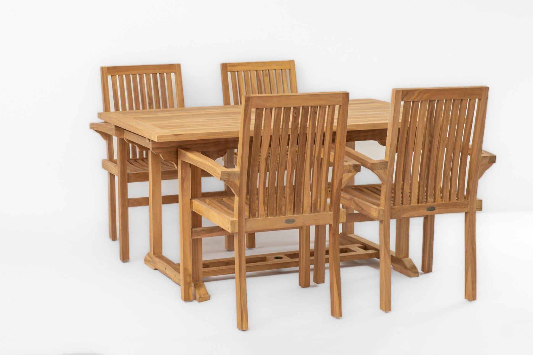 Uitschuifbare teakhouten tuintafel | 150-200cm | Teakea.nl