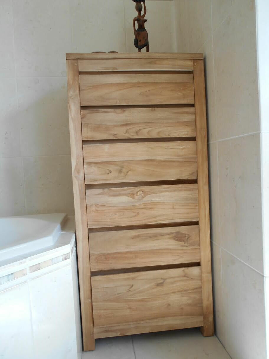 Corona | Teak Ladenkast | 60x46x130 - TWR-AJ0032