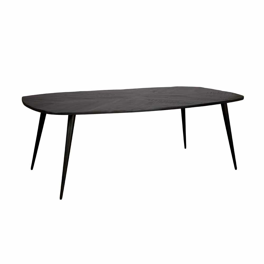 Giovanni Eettafel Mango Zwart| 180 x 100 x 78 - TWR-AL0020B