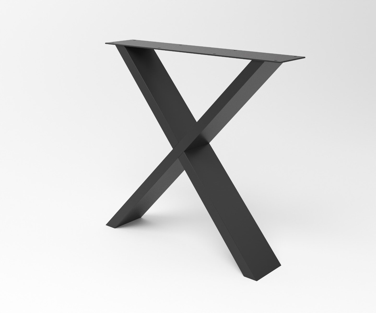 Notenhouten eettafel Tusk | Big X Frame Onderstel