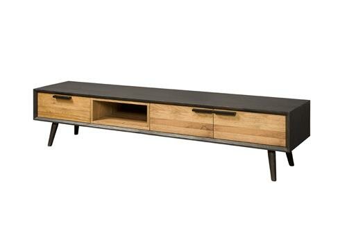 Bresse TV Meubel | 2 Deurs | 1 Lade | 200x45x45 - TWR-BM0277