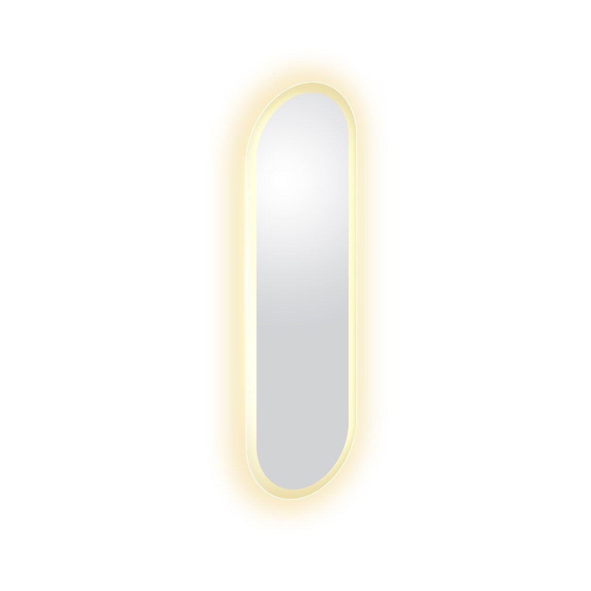 Clou - Look At Me Ovale Spiegel, Met 2700k Led-verlichting, Ip44, Satijnrand