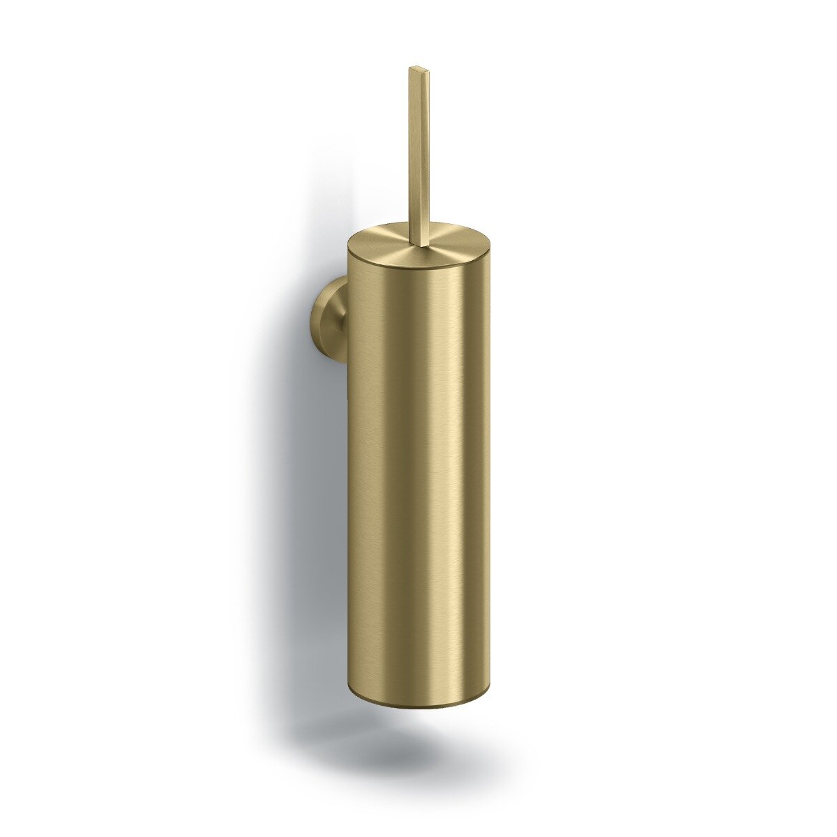 Clou - Flat Toiletborstelgarnituur Wandmodel, Goud Geborsteld Pvd