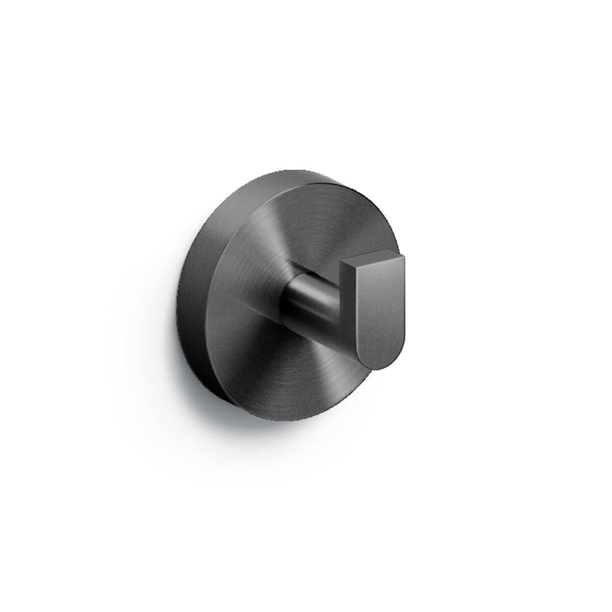 Clou - Flat Set À 2 Kledinghaken, Gunmetal Geborsteld Pvd