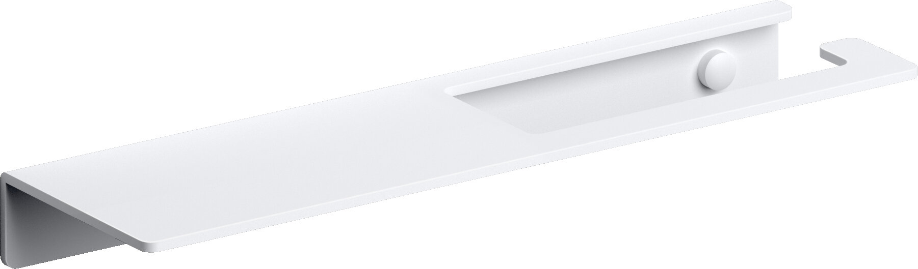 Clou - Fold Toiletrolhouder Met Planchet, Mat Wit