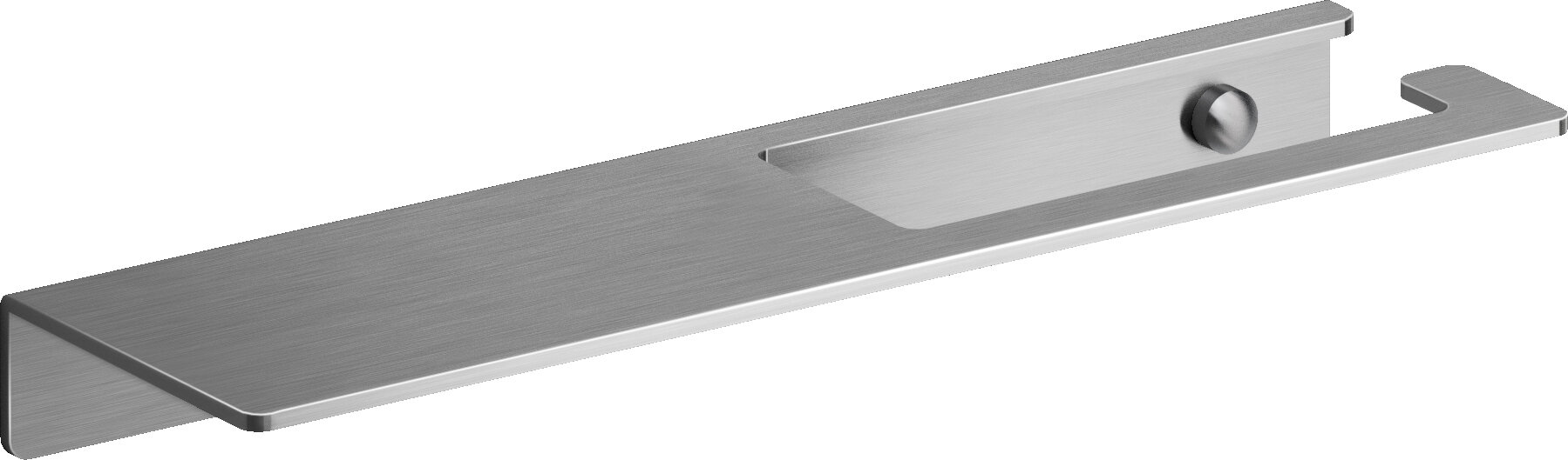 Clou - Fold Toiletrolhouder Met Planchet, Rvs Geborsteld