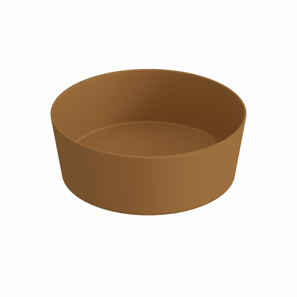 Blinq Couleur opzetwastafel conisch 44cm - tabak