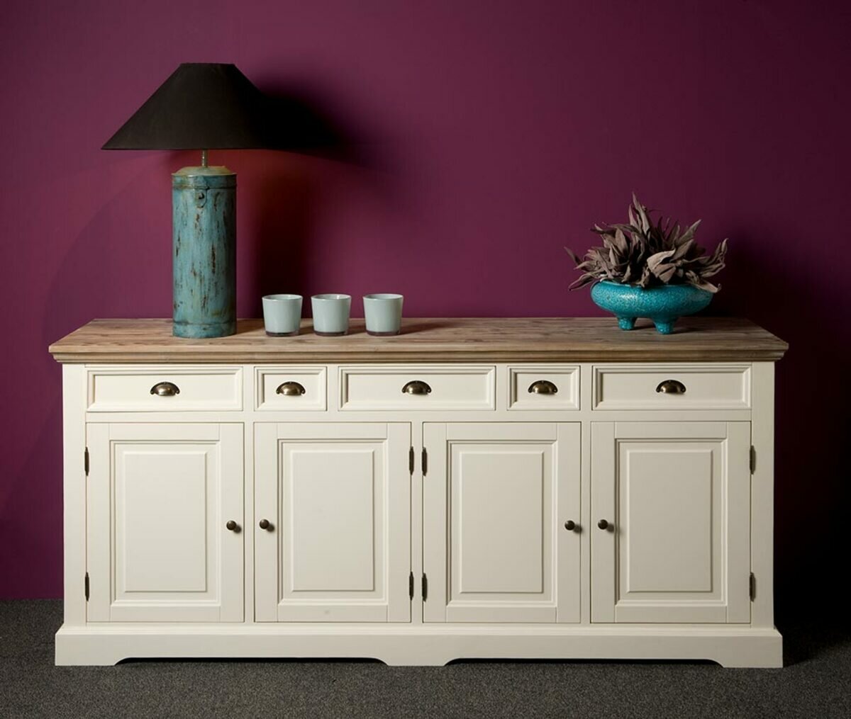 Fleur Dressoir | Wit | 200x50x90 - TWR-DD0013C
