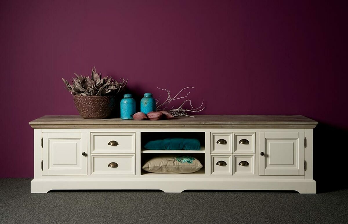Fleur TV Meubel | Wit | 220x50x54 - TWR-DD0022C