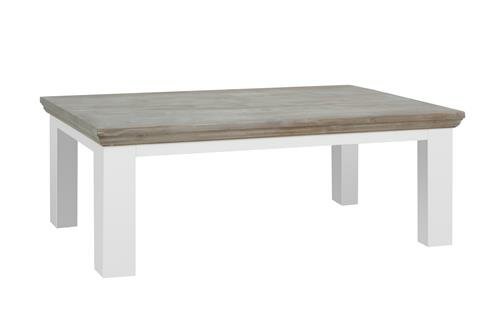 Fleur Koffietafel | Wit | Vierkante Poten | 130x75x45 - TWR-DD0045C