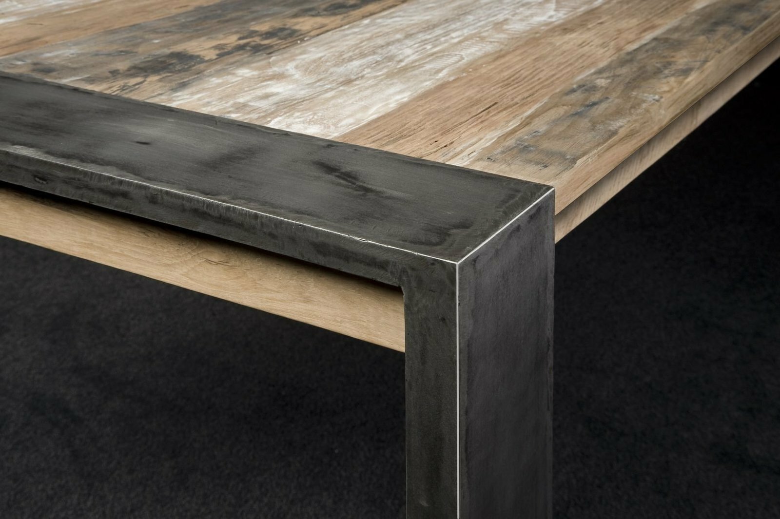 Novara | Salontafel Teak met Staal | 135x75x45 - TWR-PF0016