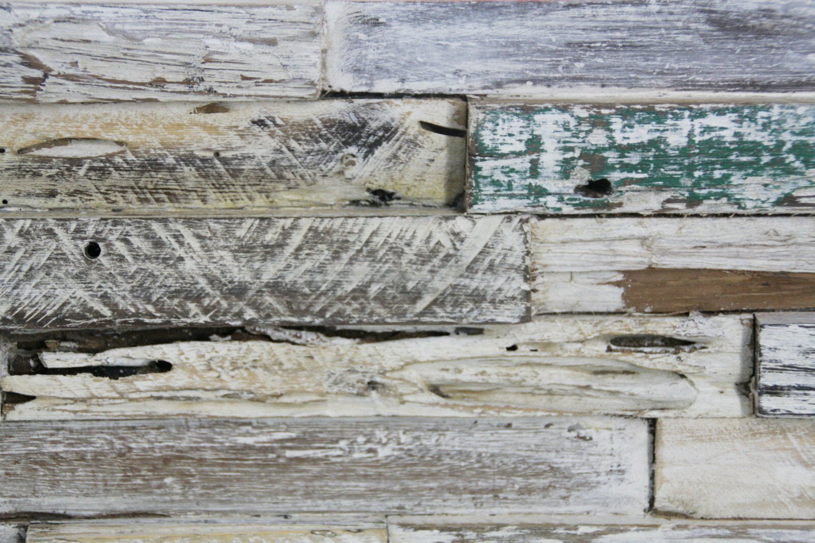 1 Doos Teak plakhout | Whitewash | 18x49.5x2 - DEV-WC-RGW-BOX