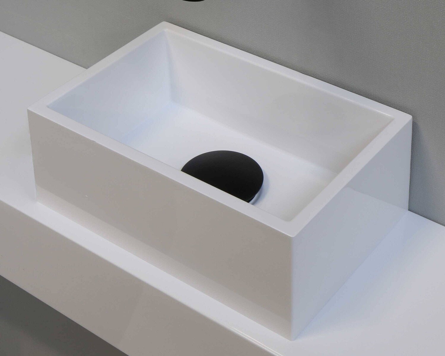 Easy Break Waskom | Polystone | Mat Wit | 27x18x10 - SANI-INK3403355-1