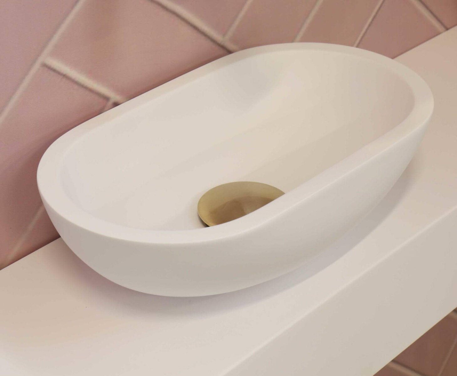 Easy One Waskom | Polystone | Mat Wit | 33x19x10 - SANI-INK3403351