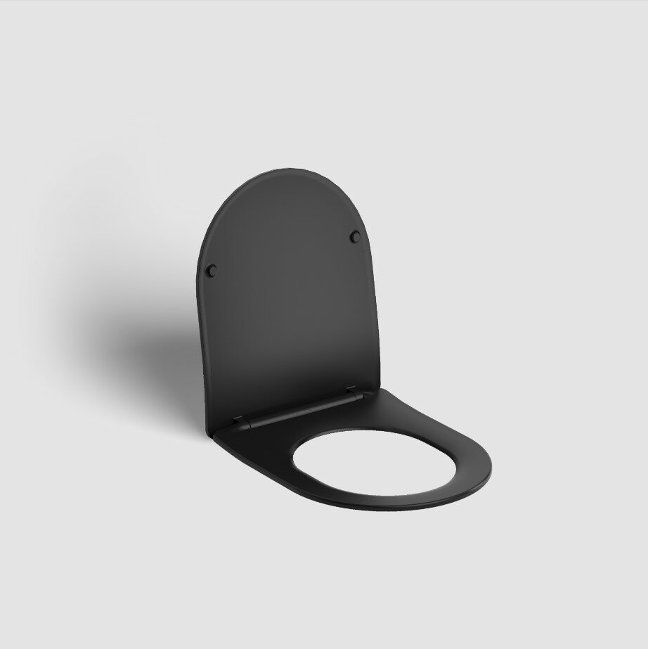Clou - Inbe Toiletzitting Met Deksel Voor Inbe 1 Toilet, Soft-closing En Quick Release Systeem, Mat Zwart