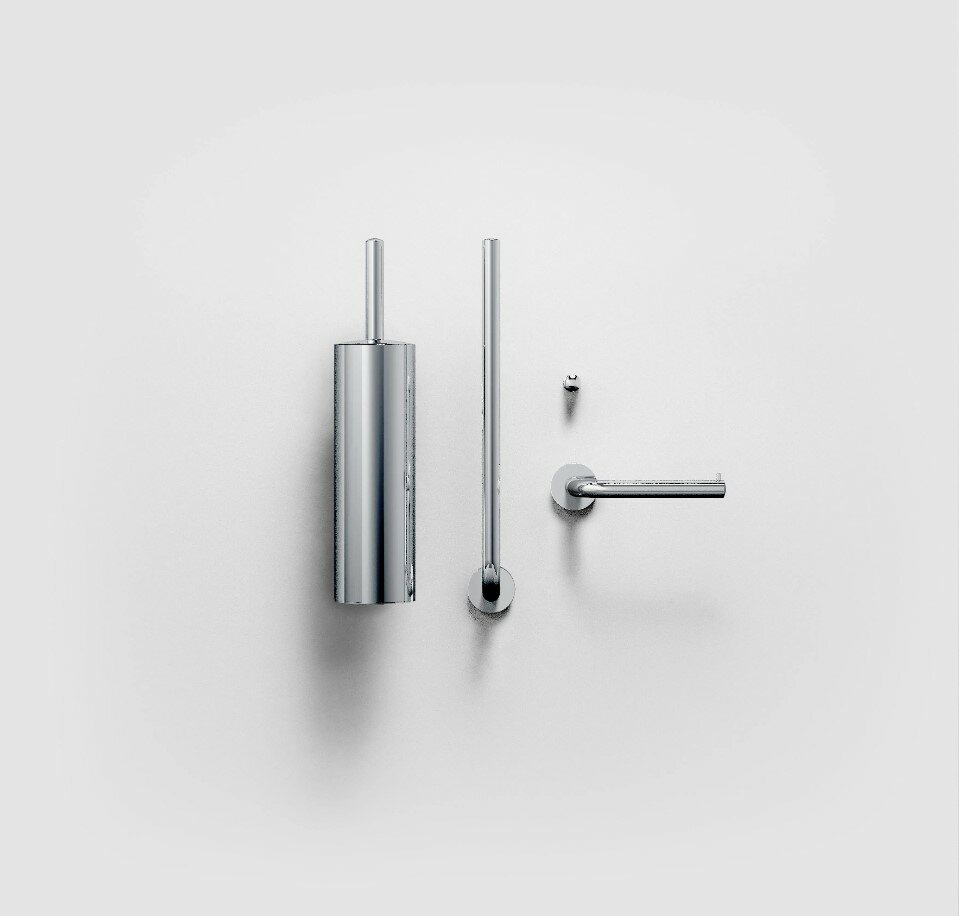 Clou - Inbe Accessoireset, Chroom, 6 Stuks