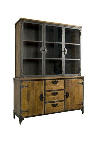 Basto Vitrinekast | 5 Deurs 3 Laden | 160x45x210 - TWR-IF1092B