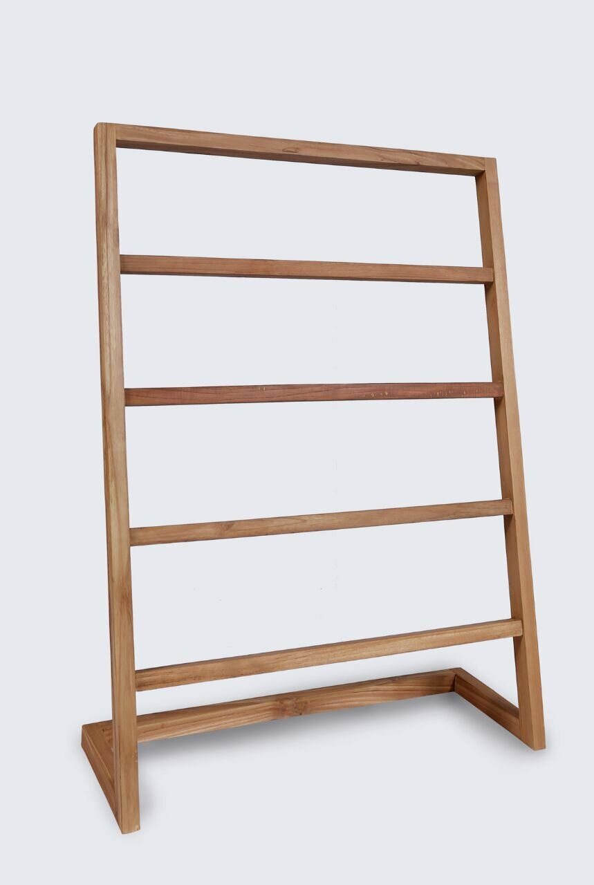 Teak handdoekenrek | 80x3x110 - DEV-TK-WTR-80-3-110