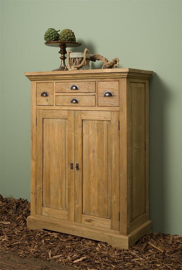 Bologna ladekast 100 cm | Rustiek teak 