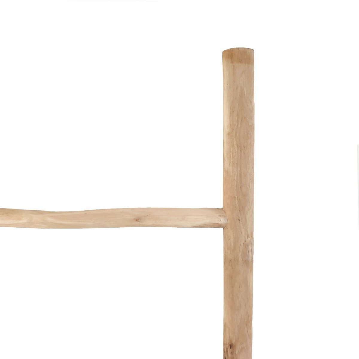 Teakhouten decoratie ladder | Naturel Eiken-Look| 50x5x150 - Decoratieladder-Eiken-Naturel-150-50-1