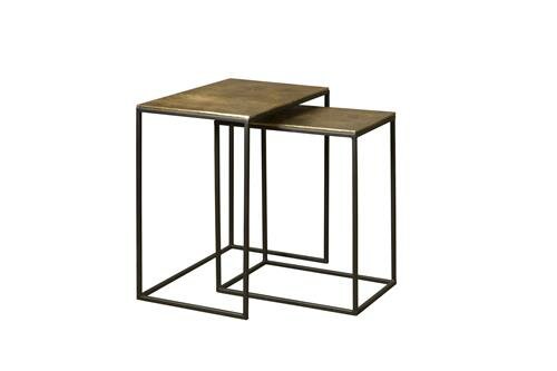 Iron Bijzettafel set van 2 | 55x35x56 - TWR-MG8917-AB