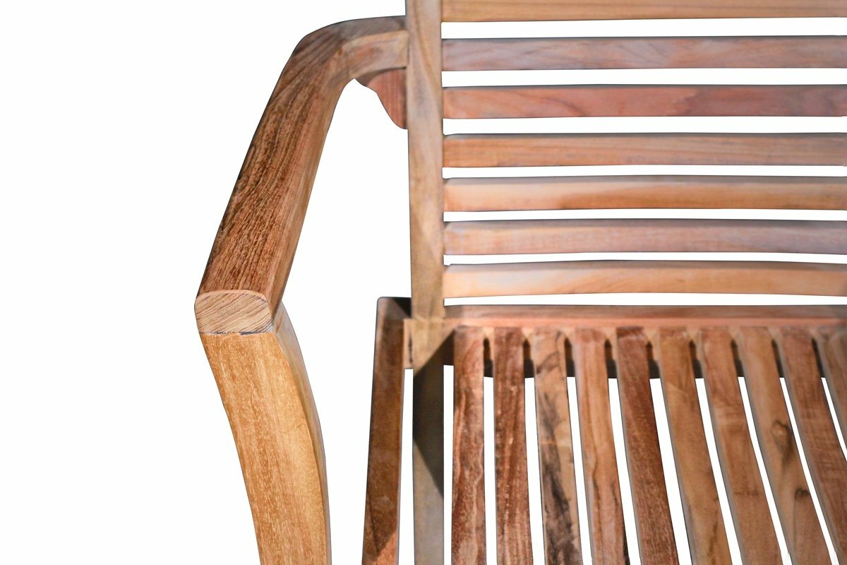 Stacker | Stapelbare Teak Tuinstoel | Set van 4 - SC035 - 4 stuks