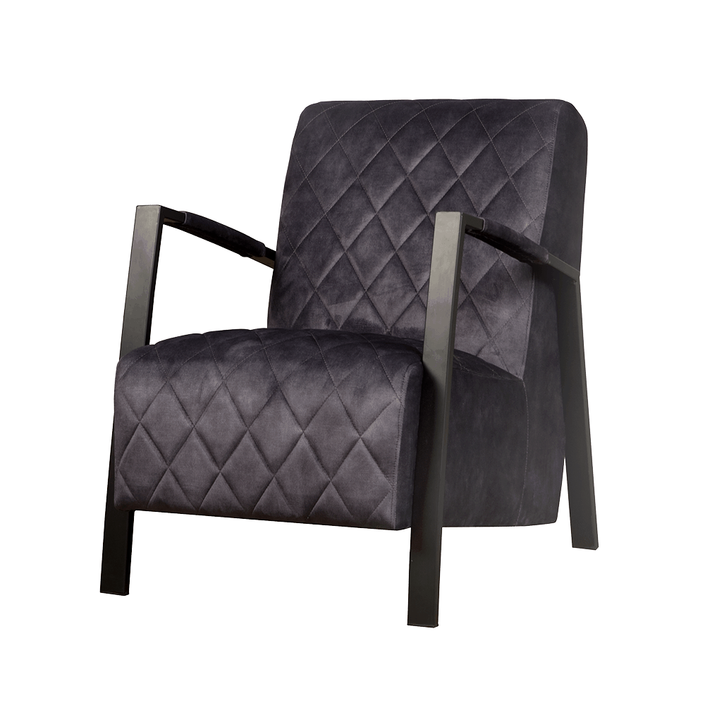 Villa Fauteuil mat zwart