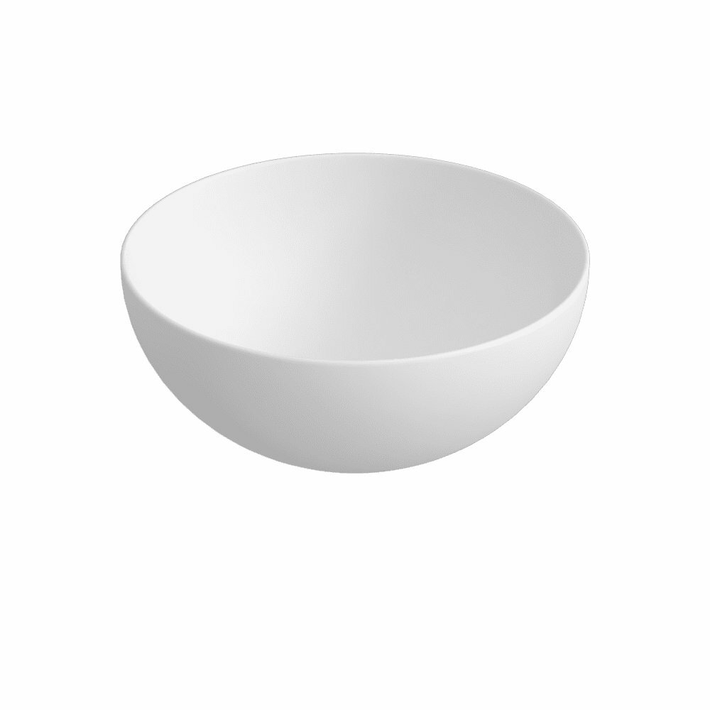 Blinq Couleur opzetwastafel rond 40cm rond - mat wit