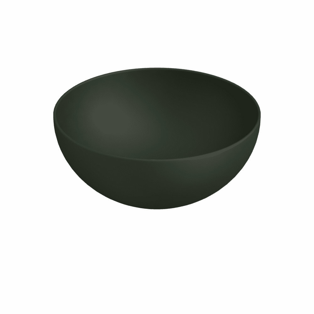 Blinq Couleur opzetwastafel rond 40cm rond - schoolbord