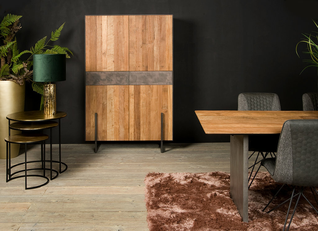 Ora Kabinet | 4 Deuren | 2 Laden | 112x45x182 - TWR-MX0034