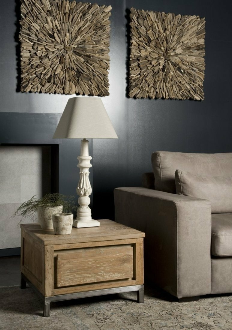 Venetië | Gesloten bijzettafel | 60x60x45 - TWR-PF0040