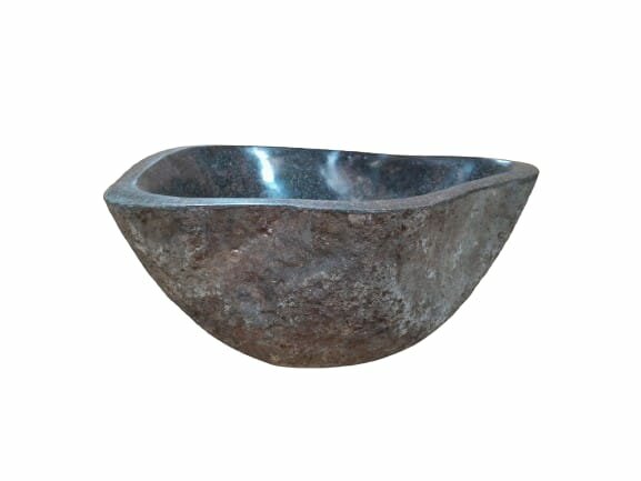 Natuurstenen Waskom Riviersteen 36 x 32 x 16 cm