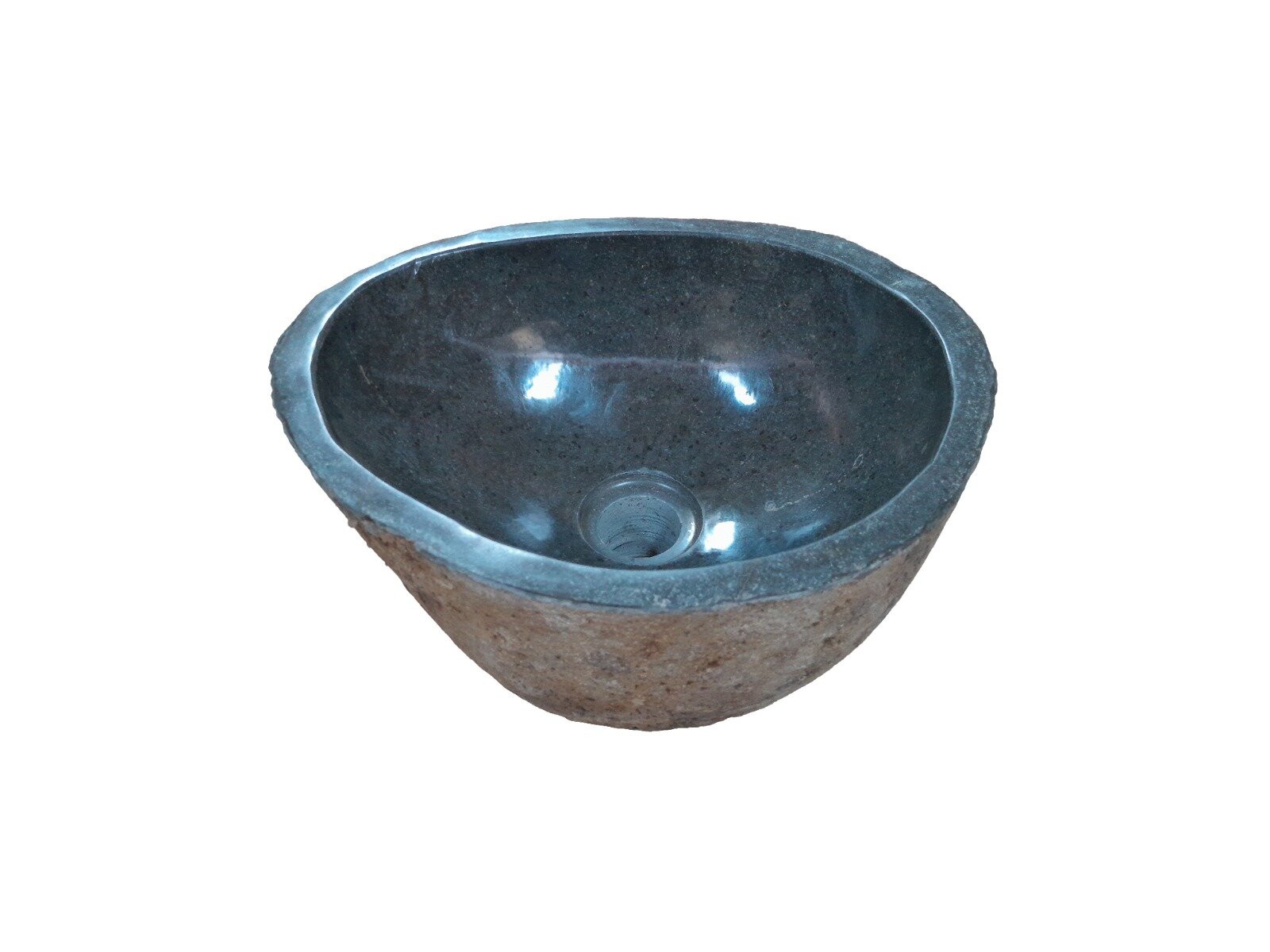 Natuurstenen Waskom Riviersteen 33 x 27 x 16 cm
