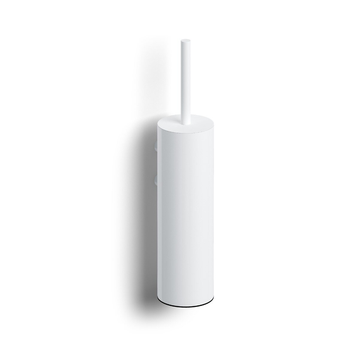 Clou - Sjokker Toiletborstelgarnituur, Wandmodel, Mat Wit Poedercoating