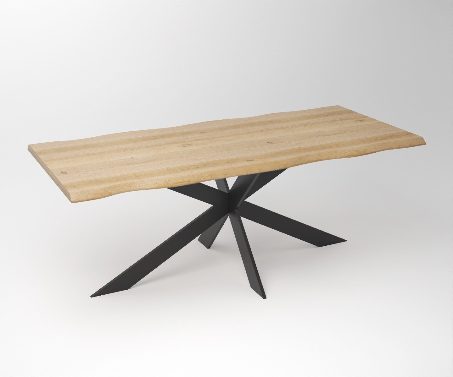 Eiken Boomstam Eettafel | Slab Edged-Rex Exclusive line 20 x 100 - Teakea.nl
