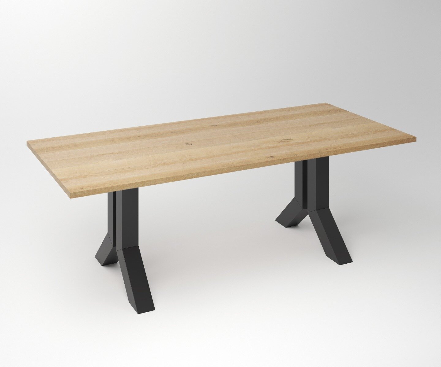 Eiken Tafel 3 cm Tafelblad | Y - Frame