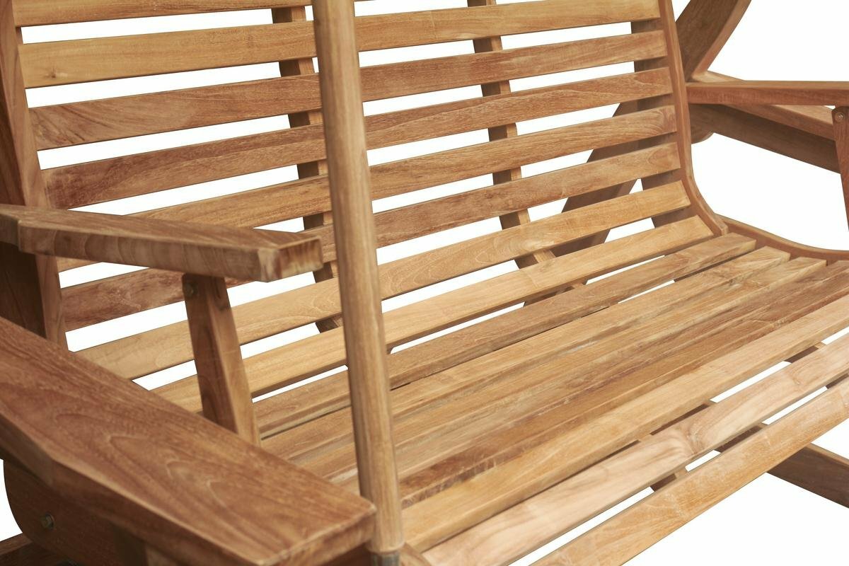 Teak Schommelbank | 2/3-zits | 120 Breed - SB 044 - 120 cm