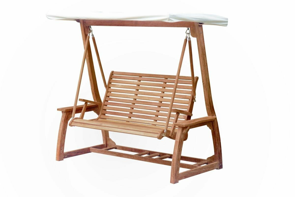 Teak Schommelbank | 2/3-zits | 120 Breed - SB 044 - 120 cm